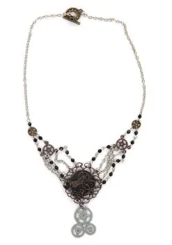 Elope Chain Gear Necklace Antique -Disney Costumes Sales chain gear necklace antique alt 1 upd