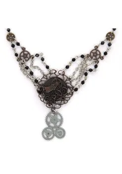 Elope Chain Gear Necklace Antique -Disney Costumes Sales chain gear necklace antique alt 4 upd