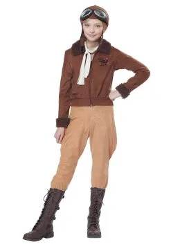 California Costume Collection Amelia Earhart/Aviator Girls Costume