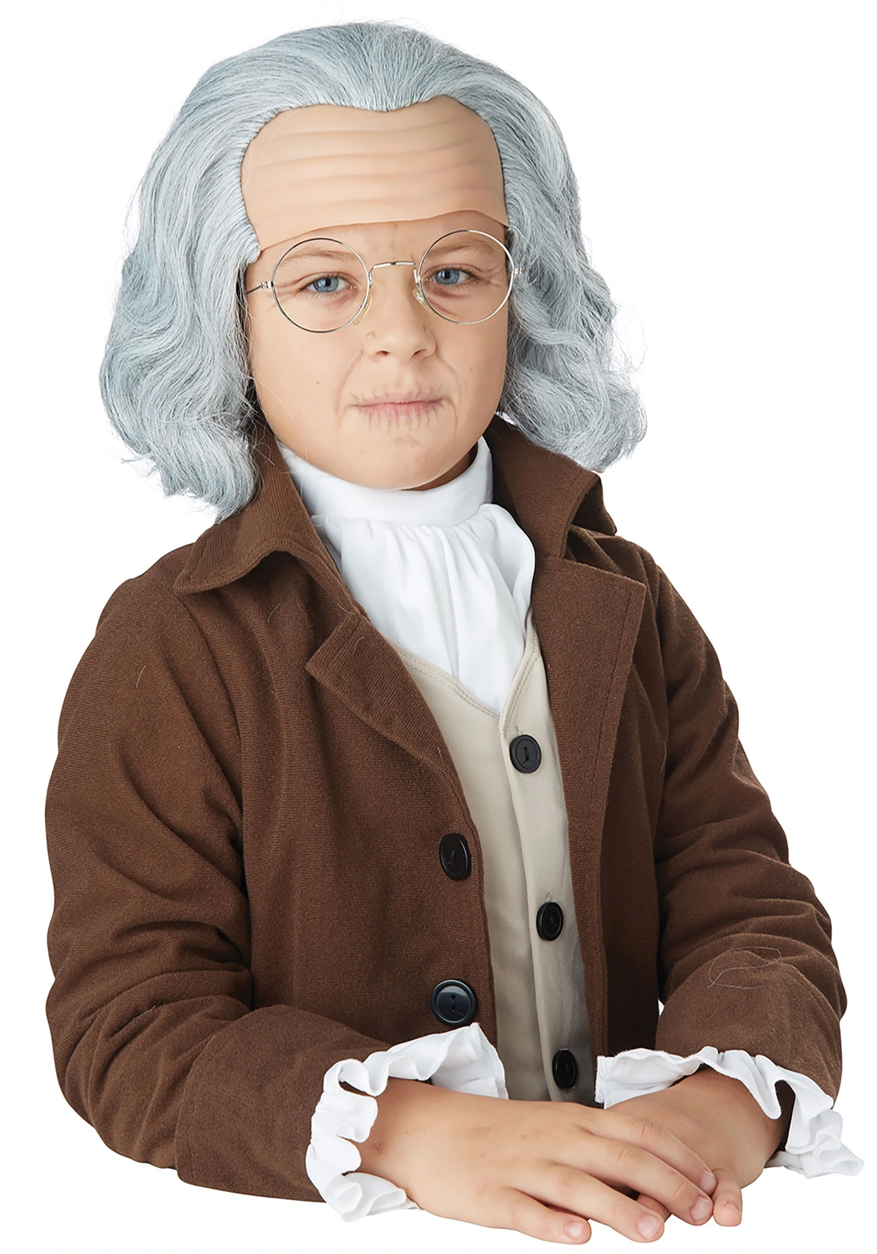 California Costume Collection Boys Benjamin Franklin Wig 3 California Costume Collection Boys Benjamin Franklin Wig