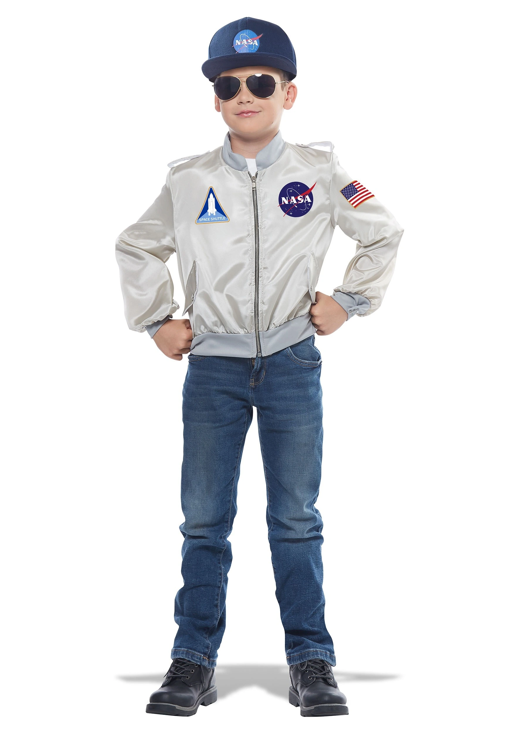 California Costume Collection Child's NASA Flight Jacket Costume 3 California Costume Collection Child's NASA Flight Jacket Costume