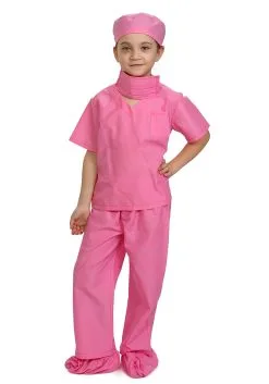 Dress Up America Pink Doctor Scrubs For GIrls -Disney Costumes Sales child pink doctor scrubs alt 2