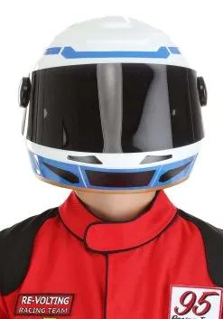 A Leading Role Race Car Driver Costume Helmet For Kids