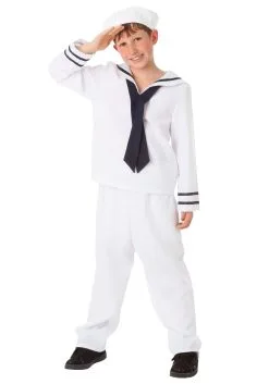 Fun Costumes Child White Sailor Costume