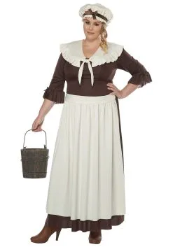 California Costume Collection Colonial Village Woman Plus Size Costume
