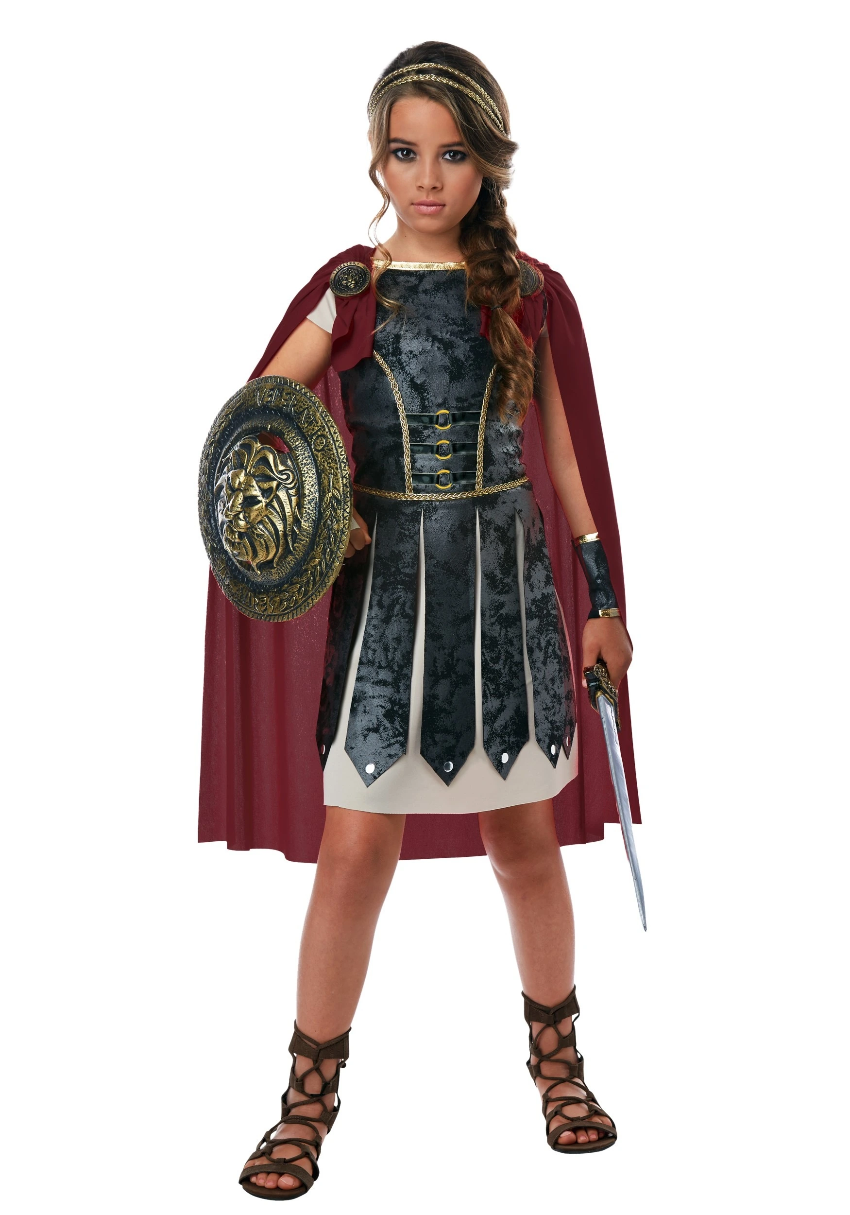 California Costume Collection Girls Fearless Gladiator Costume 3 California Costume Collection Girls Fearless Gladiator Costume