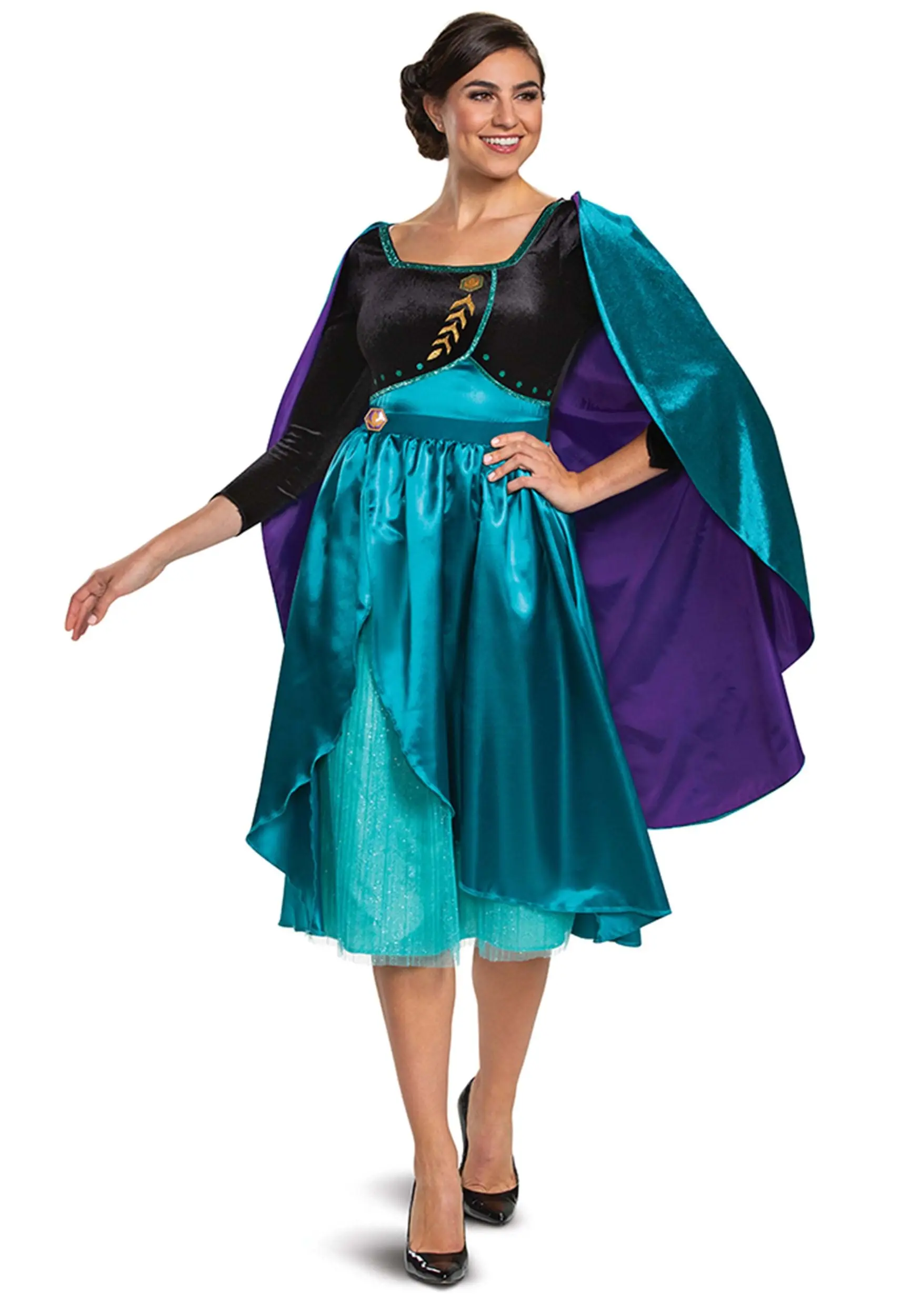 Disguise Deluxe Frozen Queen Anna Women's Costume 3 Disguise Deluxe Frozen Queen Anna Women's Costume