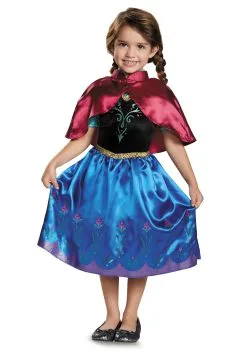 Disguise Frozen Traveling Anna Classic Toddler Costume For Girls
