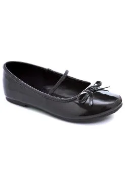 Ellie Girls Black Ballet Flats