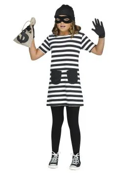 Fun World Burglar Girls Costume