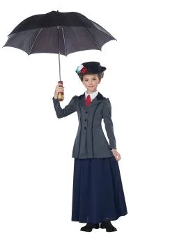 California Costume Collection Girls English Nanny Costume