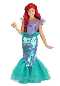 LF Products Pte. Ltd. Disney Little Mermaid Ariel Costume For Girls 18 LF Products Pte. Ltd. Disney Little Mermaid Ariel Costume For Girls -Disney Costumes Sales girls little mermaid ariel costume alt 7