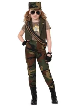 Fun Costumes Girl's Military Commander Costume