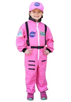 Aeromax Girl's Pink Astronaut Costume