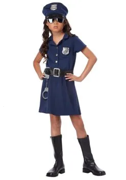 California Costume Collection Girls Police Officer Costume