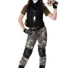 Fun Costumes Girl's Stealth Soldier Costume