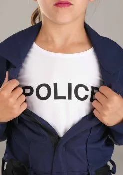 Fun Costumes Girl's Tactical Cop Jumpsuit Costume 12 Fun Costumes Girl's Tactical Cop Jumpsuit Costume -Disney Costumes Sales girls tactical cop jumpsuit alt 3