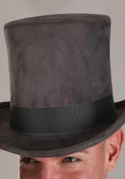 Elope Adult Gray Top Hat 10 Elope Adult Gray Top Hat -Disney Costumes Sales grey top hat alt 3