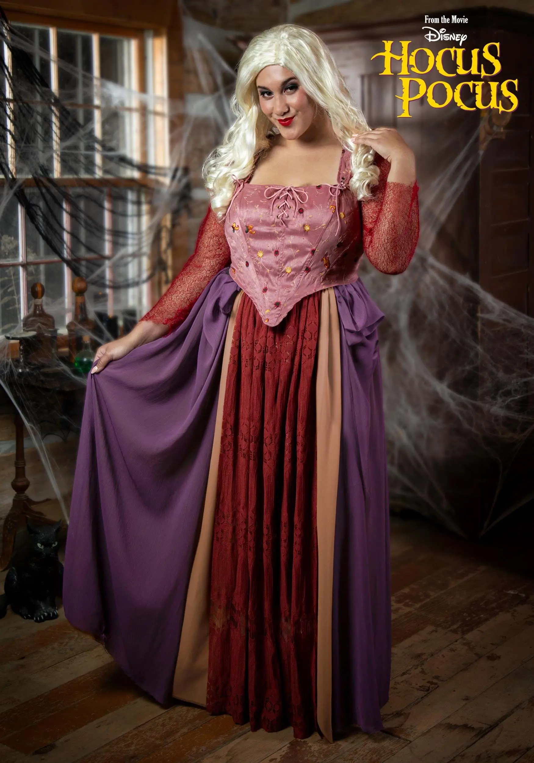 Fun Costumes Sarah Sanderson Costume For Plus Size Women From Disney's Hocus Pocus 3 Fun Costumes Sarah Sanderson Costume For Plus Size Women From Disney's Hocus Pocus