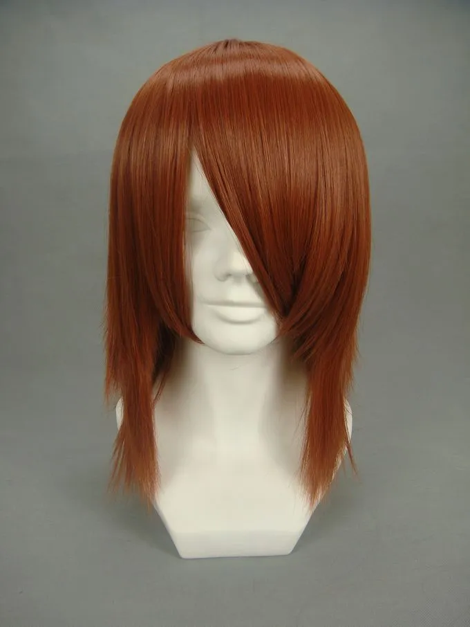 Red Brown 40cm Tonhou Project Hieda No Akyu Cosplay Wig 4 Red Brown 40cm Tonhou Project Hieda No Akyu Cosplay Wig - Image 2