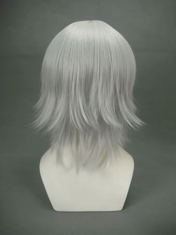 Silver 32cm Tonhou Project Tokiko Cosplay Wig 7 Silver 32cm Tonhou Project Tokiko Cosplay Wig - Image 5