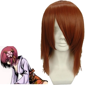 Red Brown 40cm Tonhou Project Hieda No Akyu Cosplay Wig 3 Red Brown 40cm Tonhou Project Hieda No Akyu Cosplay Wig