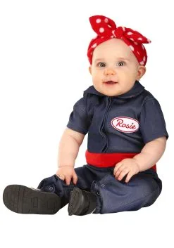 Topwell Creative Corp. Rosie The Riveter Costume For Infants -Disney Costumes Sales infant rosie the riveter costume alt 2