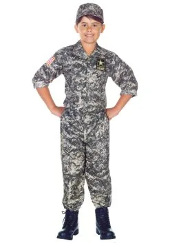 Underwraps Army Camo Costume For Kids