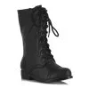 Ellie Black Military Kid's Boots -Disney Costumes Sales kids black military boots