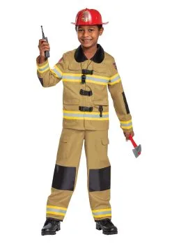 Disguise Firefighter Prestige Costume For Kids