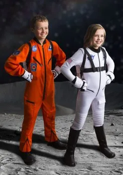 Fun Costumes Orange Astronaut Jumpsuit Kid's Costume 10 Fun Costumes Orange Astronaut Jumpsuit Kid's Costume -Disney Costumes Sales kids orange astronaut jumpsuit costume3