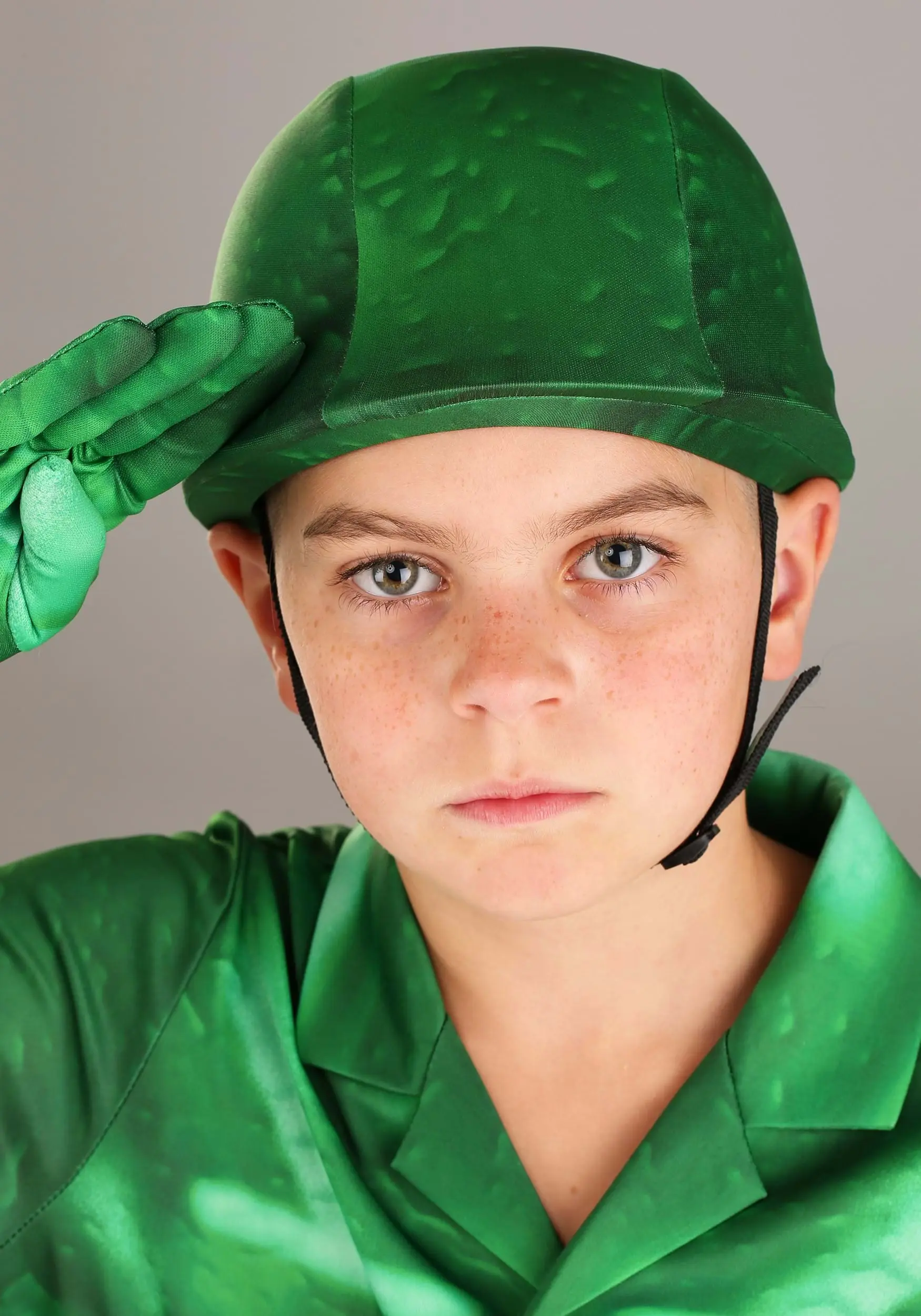 Fun Costumes Plastic Green Army Man Costume For Kid's 8 Fun Costumes Plastic Green Army Man Costume For Kid's - Image 6