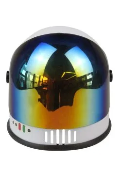 Underwraps White Multicolor Visor Astronaut Helmet For Kids