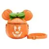 Disney Glow Face Loungefly Pumpkin Minnie Figural Crossbody Bag