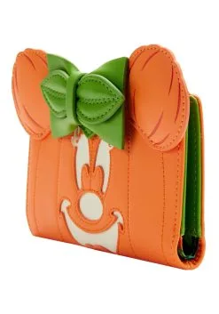 Loungefly Disney Glow Face Pumpkin Minnie Flap Wallet -Disney Costumes Sales loungefly disney glow face pumpkin minnie flap wal alt 2