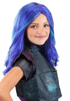 Disguise Descendants 3 Girls Mal Wig -Disney Costumes Sales mal descendants 3 girls wig 1