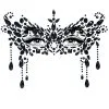LEG AVENUE Adhesive Masquerade Black Face Jewels