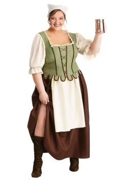 Fun Costumes Plus Size Women's Medieval Pub Wench Costume Dress