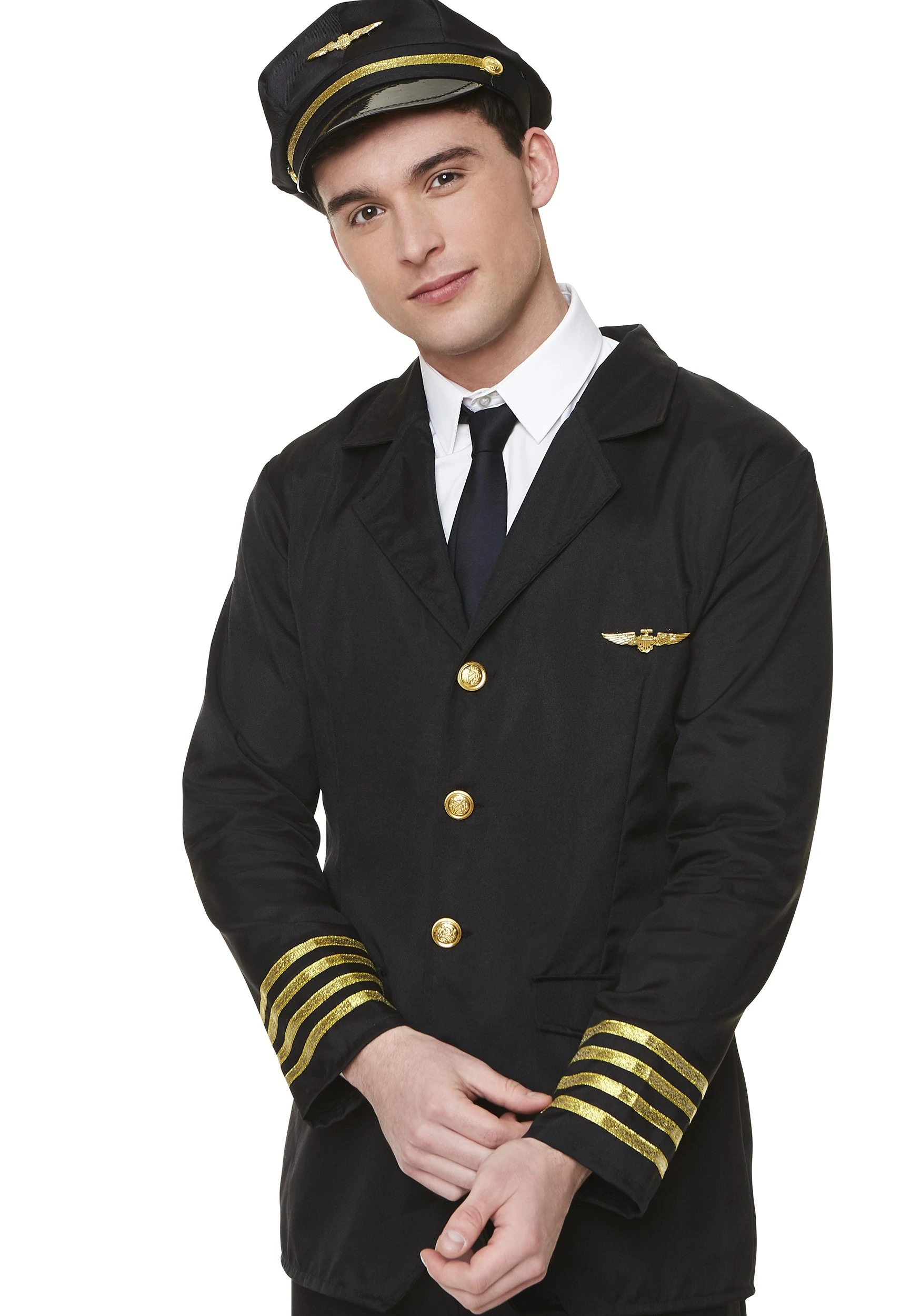Karnival Costumes Mens Airline Pilot Costume 5 Karnival Costumes Mens Airline Pilot Costume - Image 3