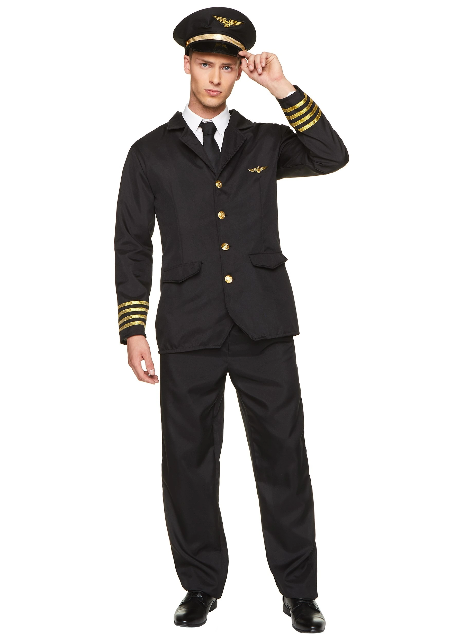 Karnival Costumes Mens Airline Pilot Costume 3 Karnival Costumes Mens Airline Pilot Costume