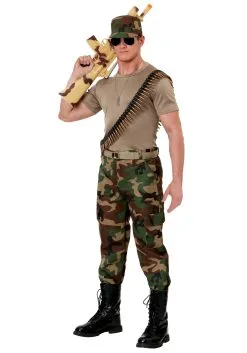 Fun Costumes Men's Camo Soldier Costume