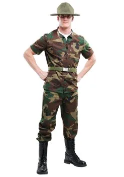 Fun Costumes Plus Size Drill Sergeant Costume For Men