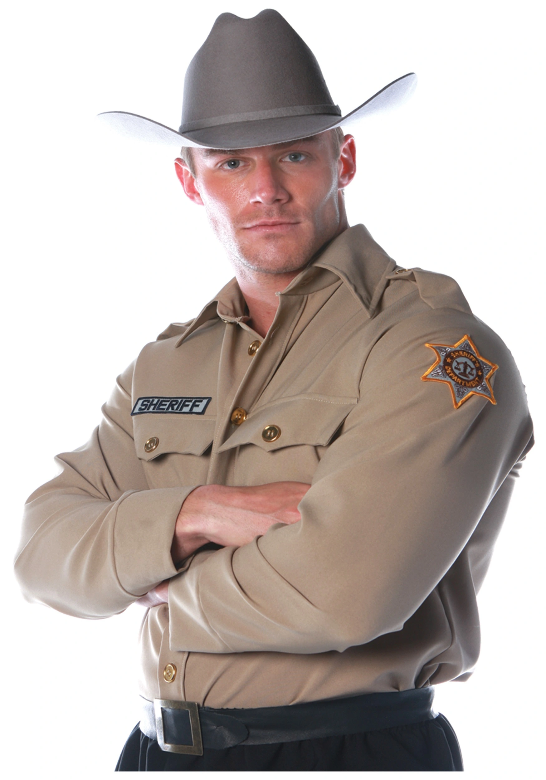 Underwraps Men's Sheriff Costume Shirt 3 Underwraps Men's Sheriff Costume Shirt