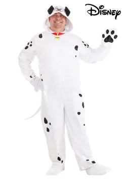 Fun Costumes Pongo Costume For Plus Size Men From Disney's 101 Dalmatians -Disney Costumes Sales plus 101 dalmatians pongo costume onesie alt 9