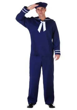 Fun Costumes Plus Size Blue Sailor Costume
