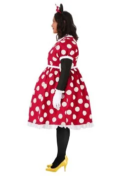 Fun Costumes Disney Plus Size Deluxe Minnie Mouse Adult Costume -Disney Costumes Sales plus size deluxe minnie mouse costume alt 2