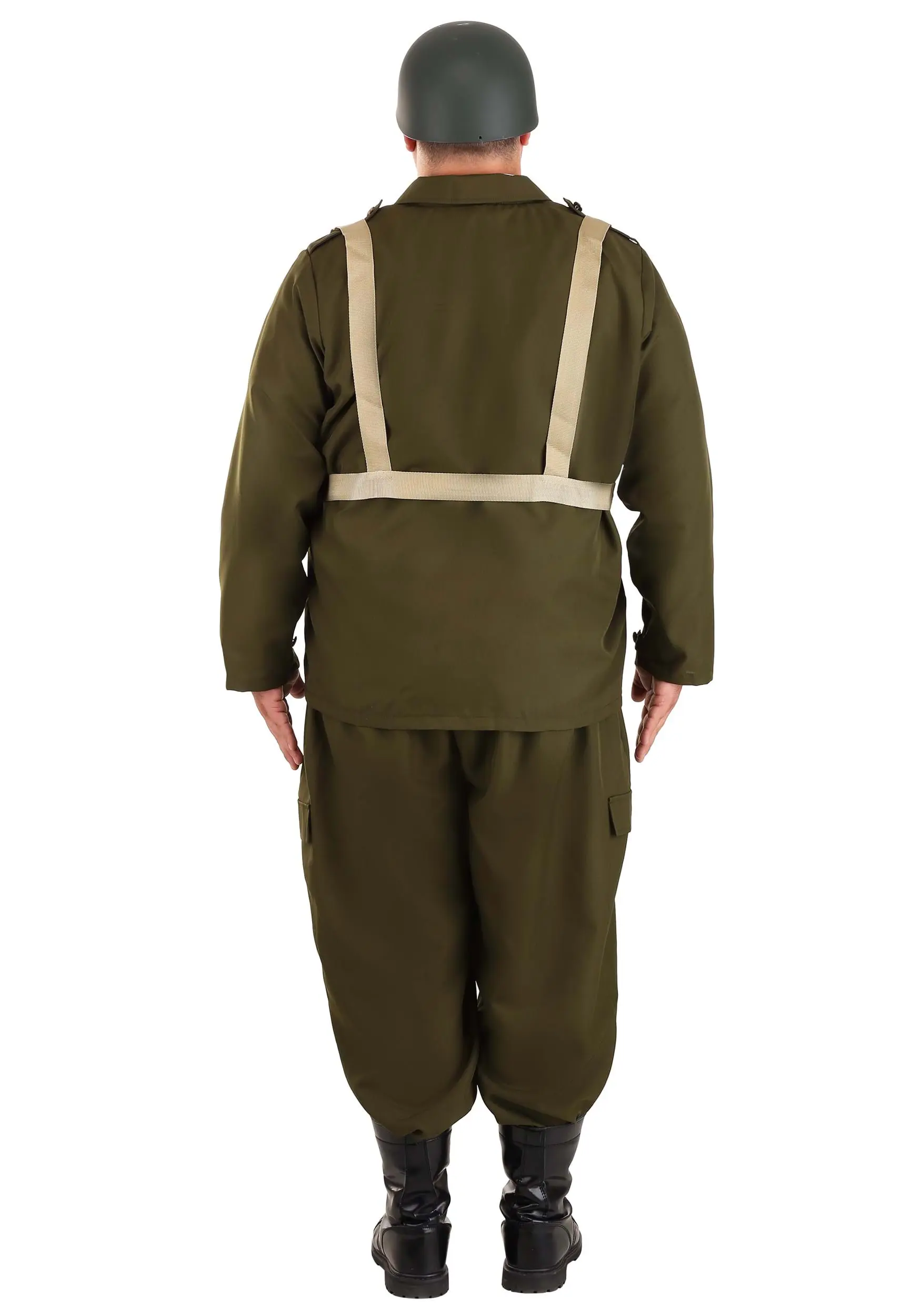 Fun Costumes Plus-Size Deluxe WW2 Soldier Costume 4 Fun Costumes Plus-Size Deluxe WW2 Soldier Costume - Image 2