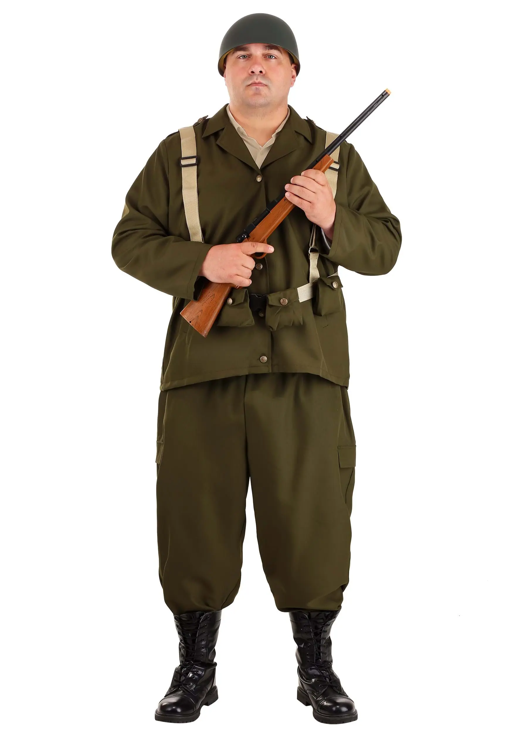 Fun Costumes Plus-Size Deluxe WW2 Soldier Costume 3 Fun Costumes Plus-Size Deluxe WW2 Soldier Costume