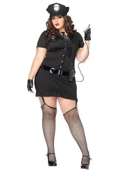 LEG AVENUE Plus Size Dirty Cop Costume