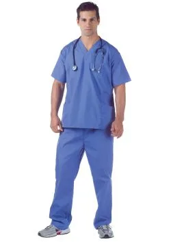 Underwraps Plus Size Doctor Scrubs Costume
